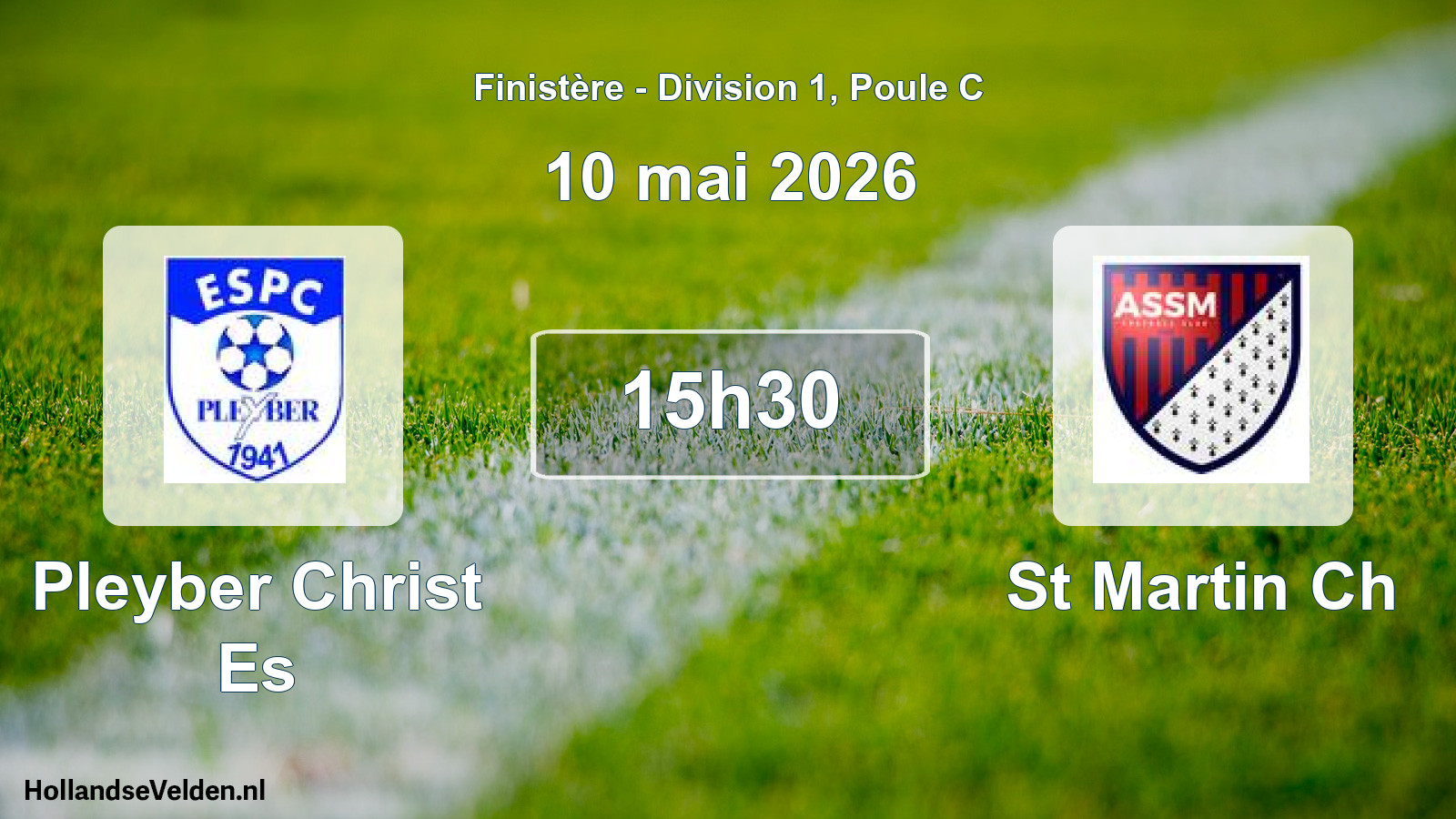 Geplande wedstrijd: Pleyber Christ Es - St Martin Ch (10 mai 2026)