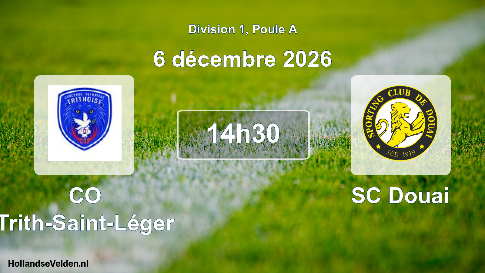 Scheduled Match: CO Trith-Saint-Léger - SC Douai (6 December 2026)