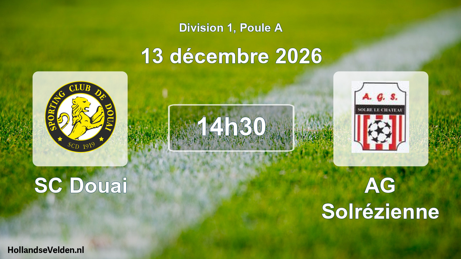 Scheduled Match: SC Douai - AG Solrézienne (13 December 2026)