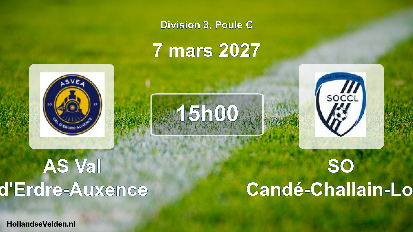 Scheduled Match: AS Val d'Erdre-Auxence - SO Candé-Challain-Loiré (7 March 2027)