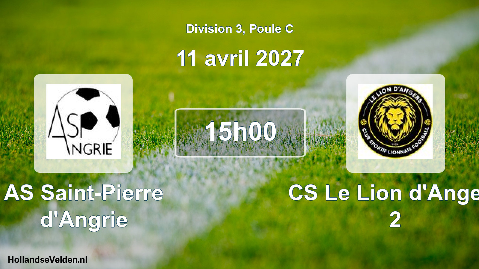 Scheduled Match: AS Saint-Pierre d'Angrie - CS Le Lion d'Angers 2 (11 April 2027)