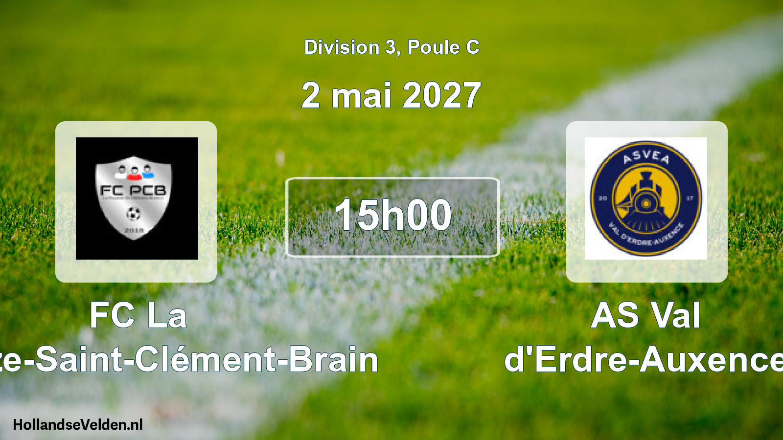 Scheduled Match: FC La Pouëze-Saint-Clément-Brain - AS Val d'Erdre-Auxence (2 May 2027)