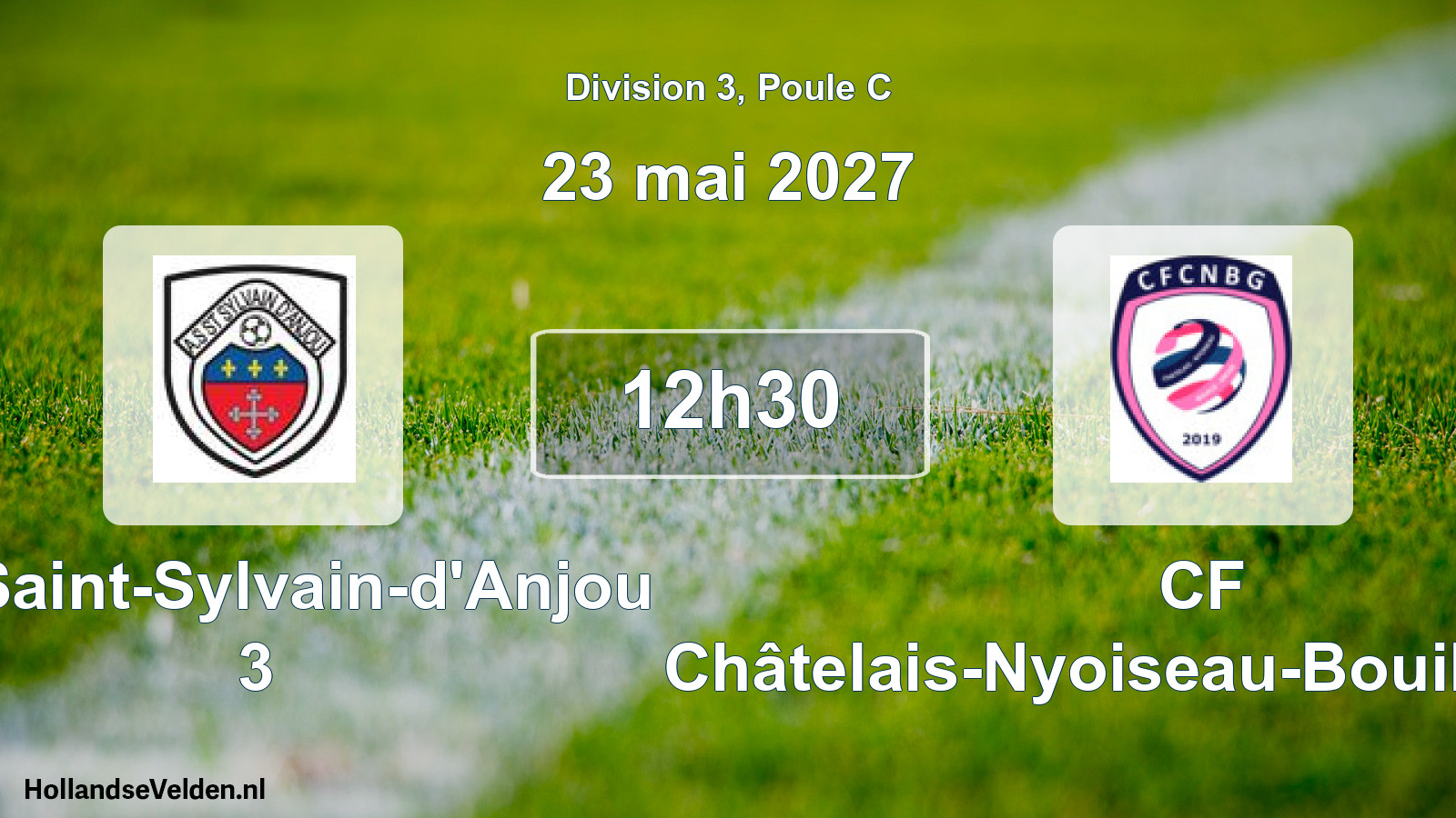 Match programmé: AS Saint-Sylvain-d'Anjou 3 - CF Châtelais-Nyoiseau-Bouillé-Grugé (23 mai 2027)