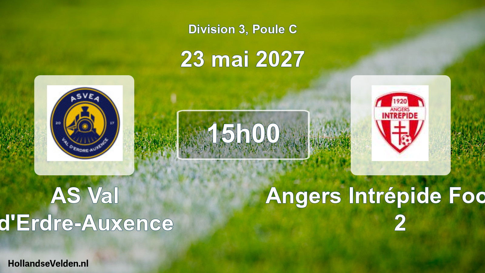 Scheduled Match: AS Val d'Erdre-Auxence - Angers Intrépide Football 2 (23 May 2027)