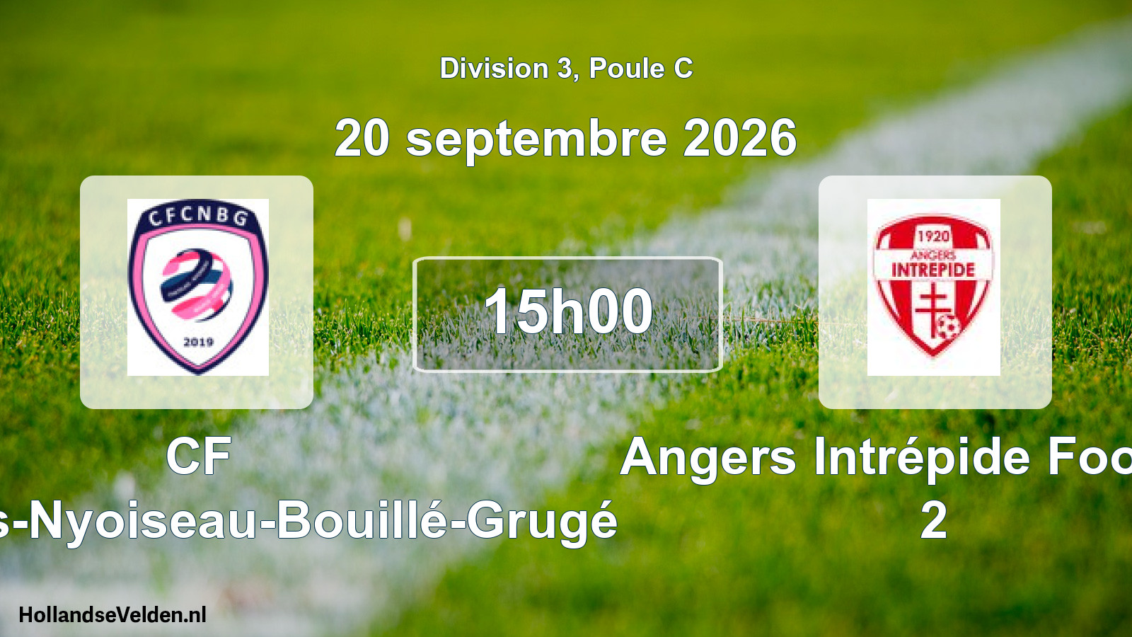 Scheduled Match: CF Châtelais-Nyoiseau-Bouillé-Grugé - Angers Intrépide Football 2 (20 September 2026)