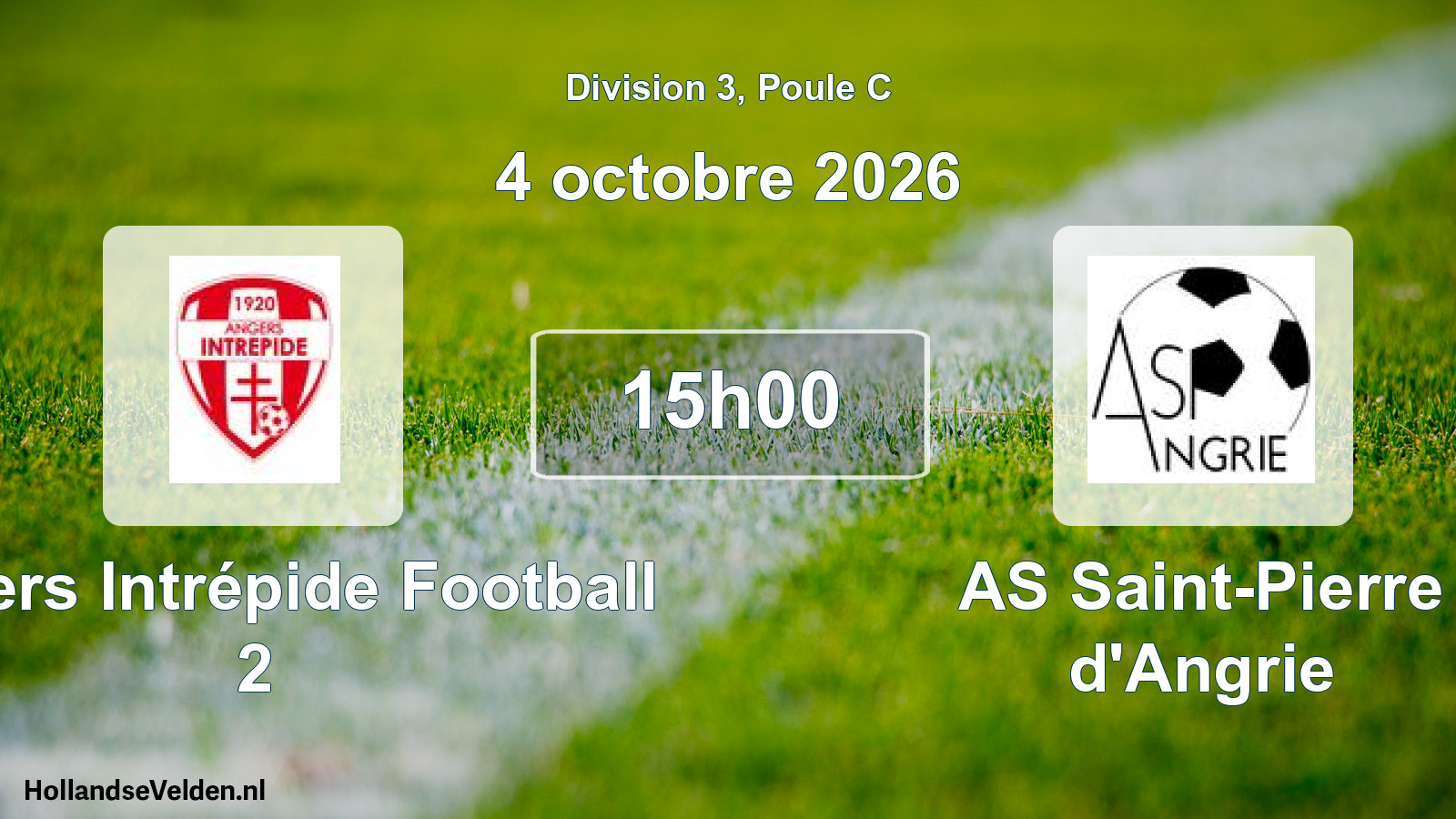 Scheduled Match: Angers Intrépide Football 2 - AS Saint-Pierre d'Angrie (4 October 2026)