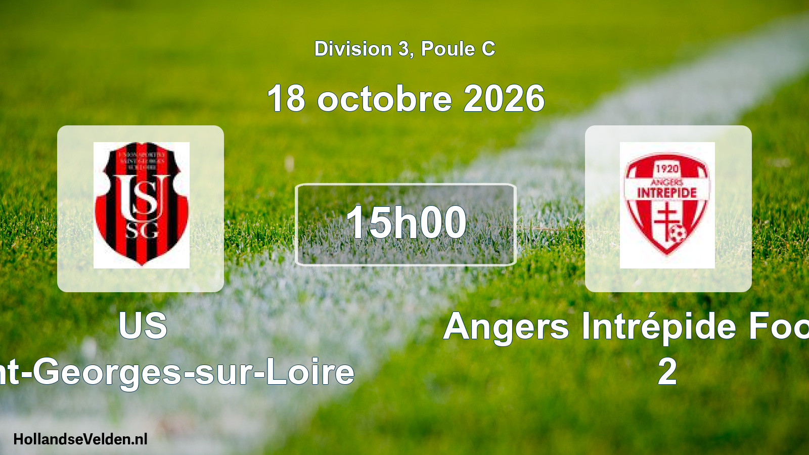 Geplande wedstrijd: US Saint-Georges-sur-Loire - Angers Intrépide Football 2 (18 oktober 2026)
