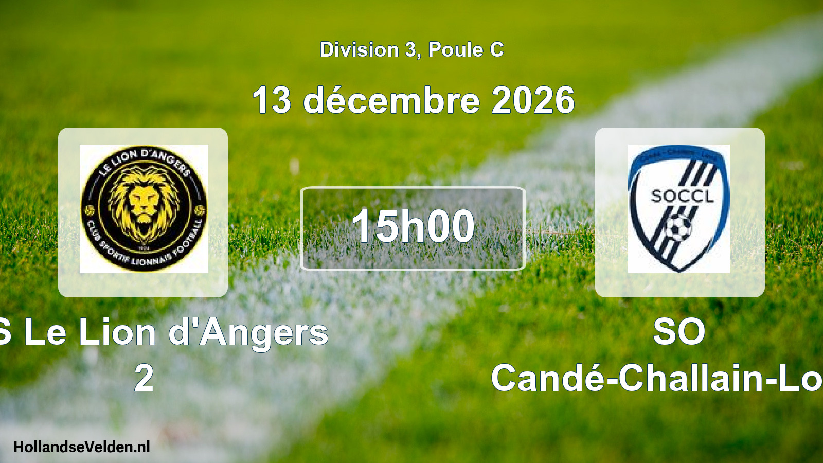 Scheduled Match: CS Le Lion d'Angers 2 - SO Candé-Challain-Loiré (13 December 2026)