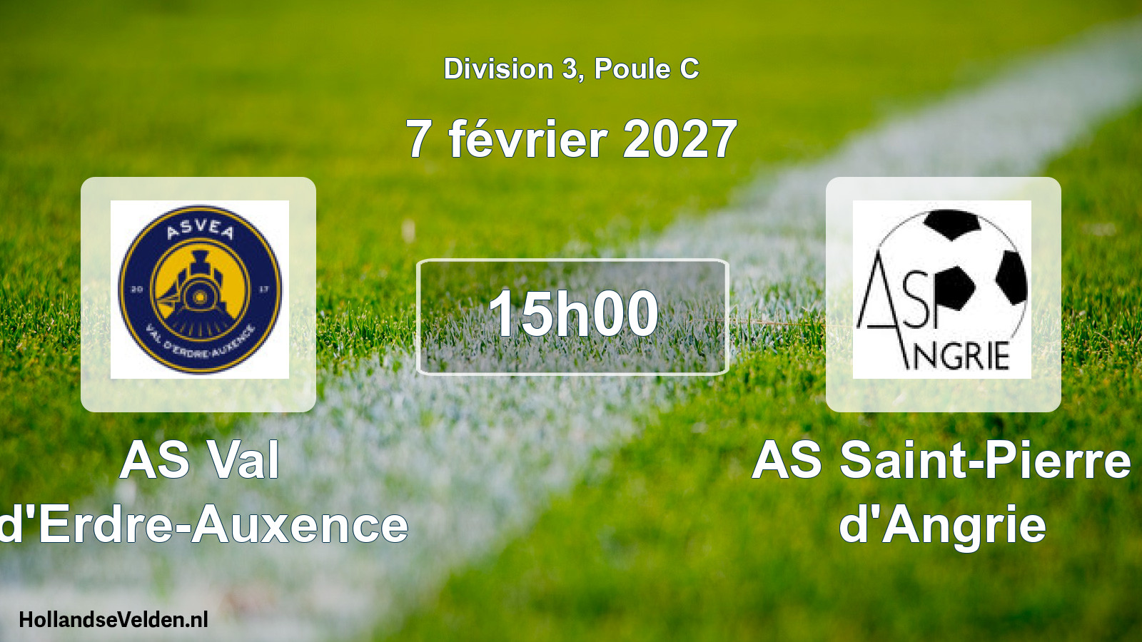 Scheduled Match: AS Val d'Erdre-Auxence - AS Saint-Pierre d'Angrie (7 February 2027)