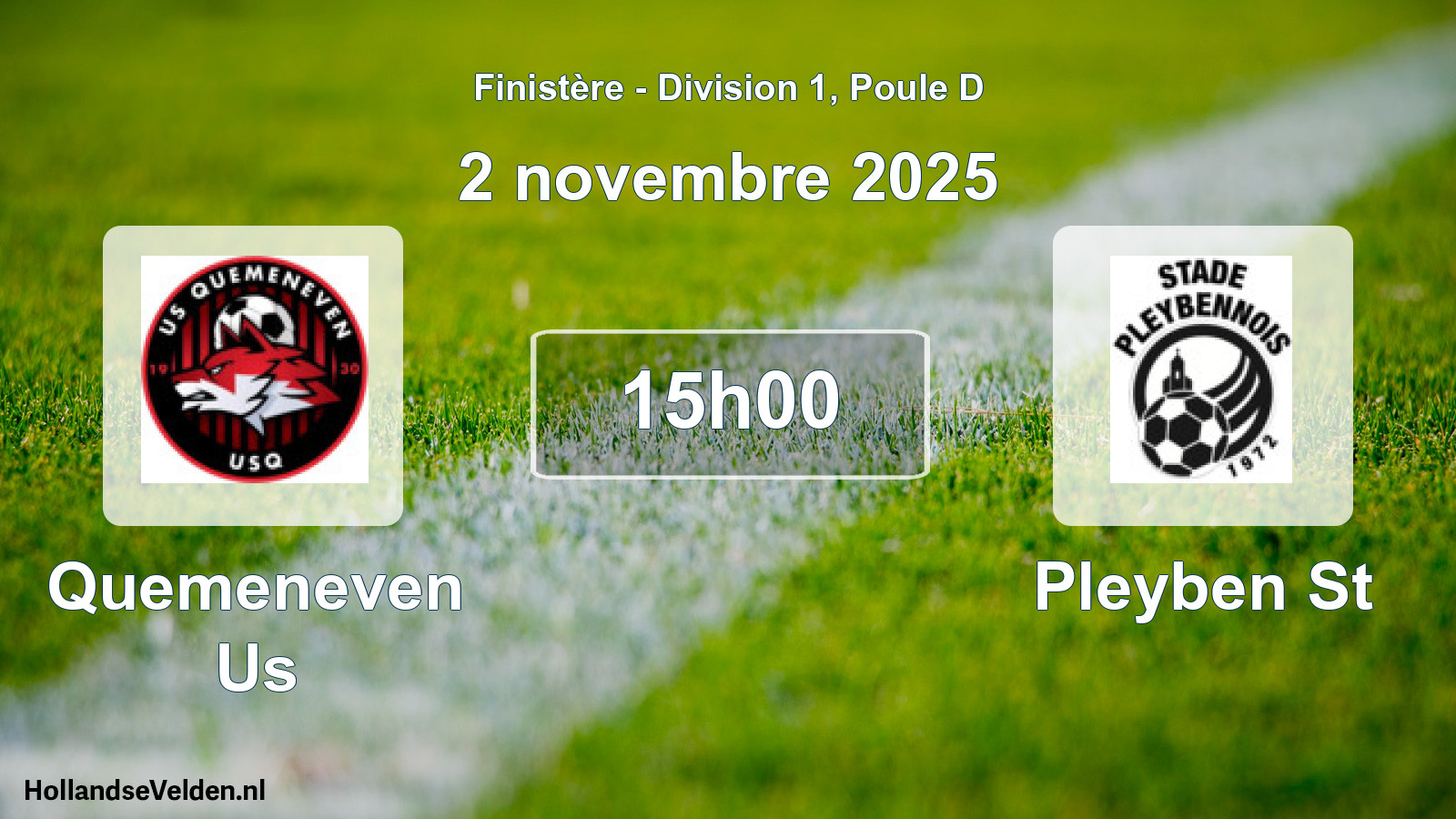 Scheduled Match: Quemeneven Us - Pleyben St (2 November 2025)