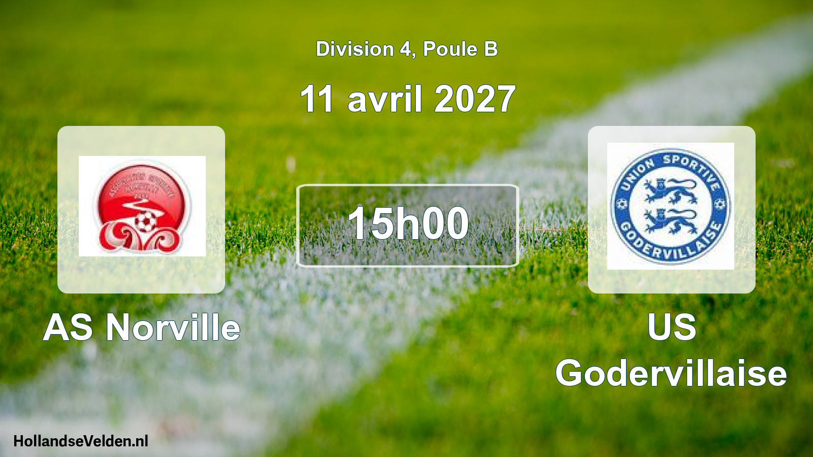 Match programmé: AS Norville - US Godervillaise (11 avril 2027)