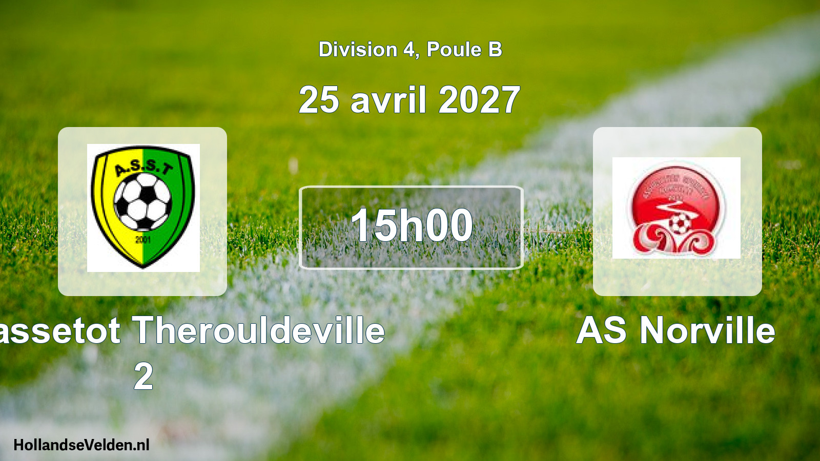 Scheduled Match: AS Sassetot Therouldeville 2 - AS Norville (25 April 2027)