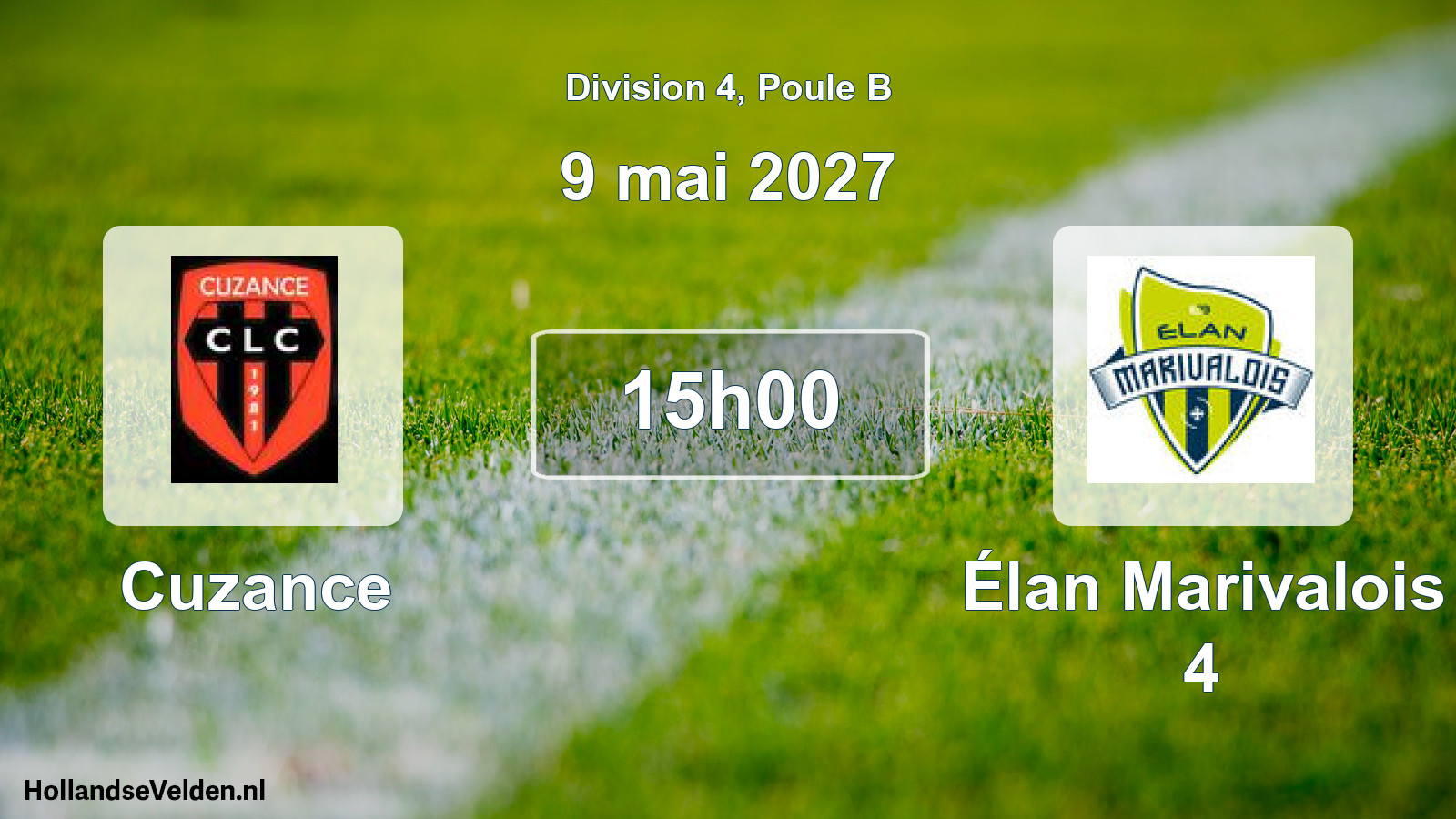 Match programmé: Cuzance - Élan Marivalois 4 (9 mai 2027)