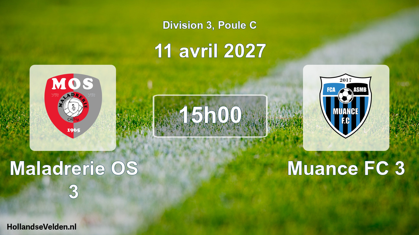Scheduled Match: Maladrerie OS 3 - Muance FC 3 (11 April 2027)