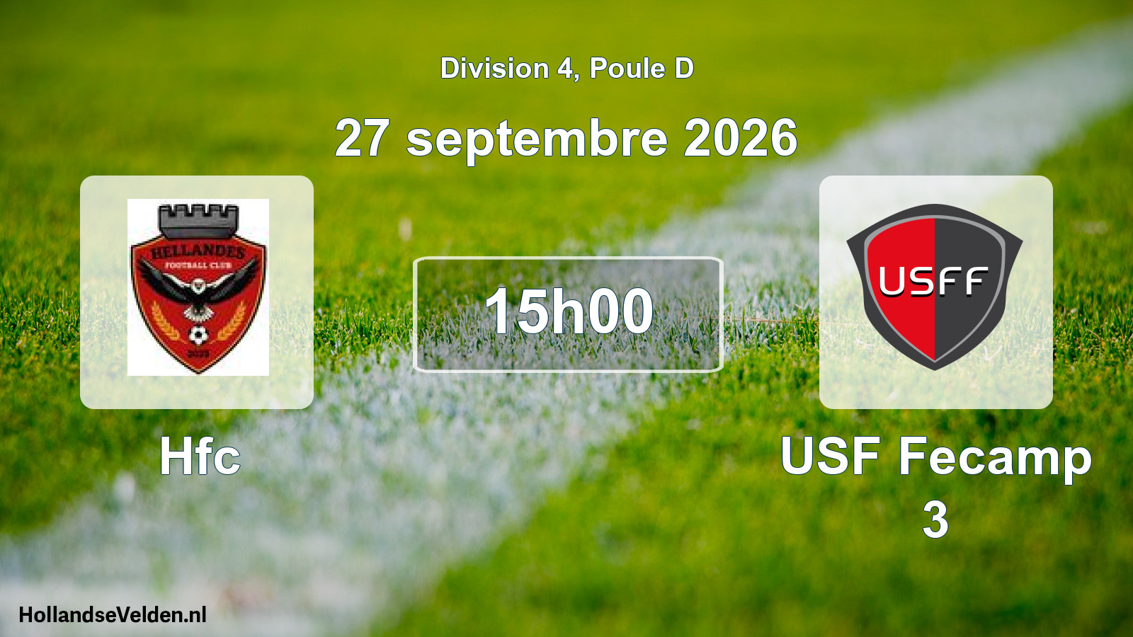 Match programmé: Hfc - USF Fecamp 3 (27 septembre 2026)