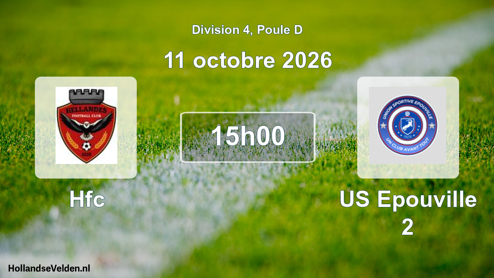Scheduled Match: Hfc - US Epouville 2 (11 October 2026)