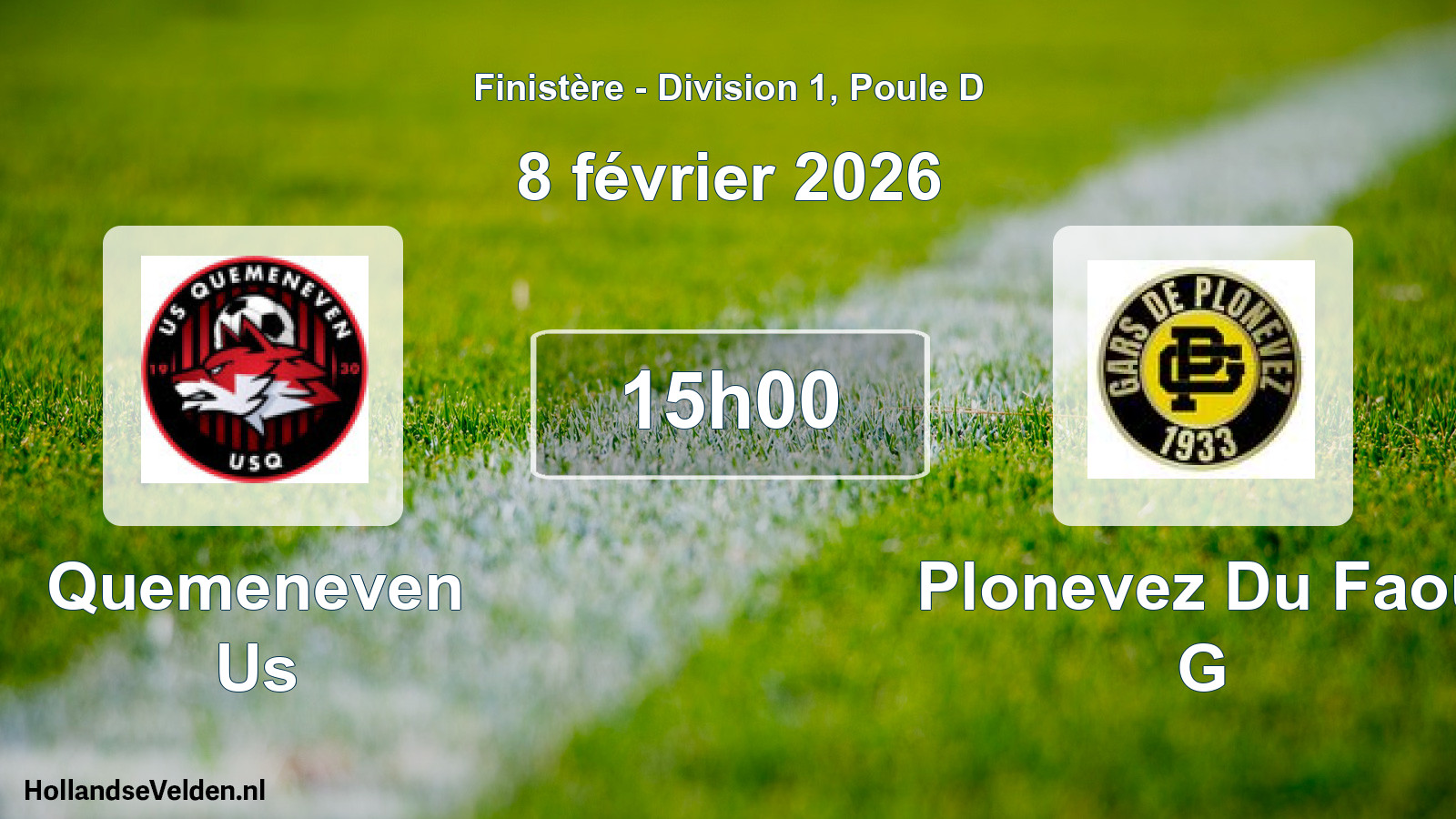 Scheduled Match: Quemeneven Us - Plonevez Du Faou G (8 February 2026)