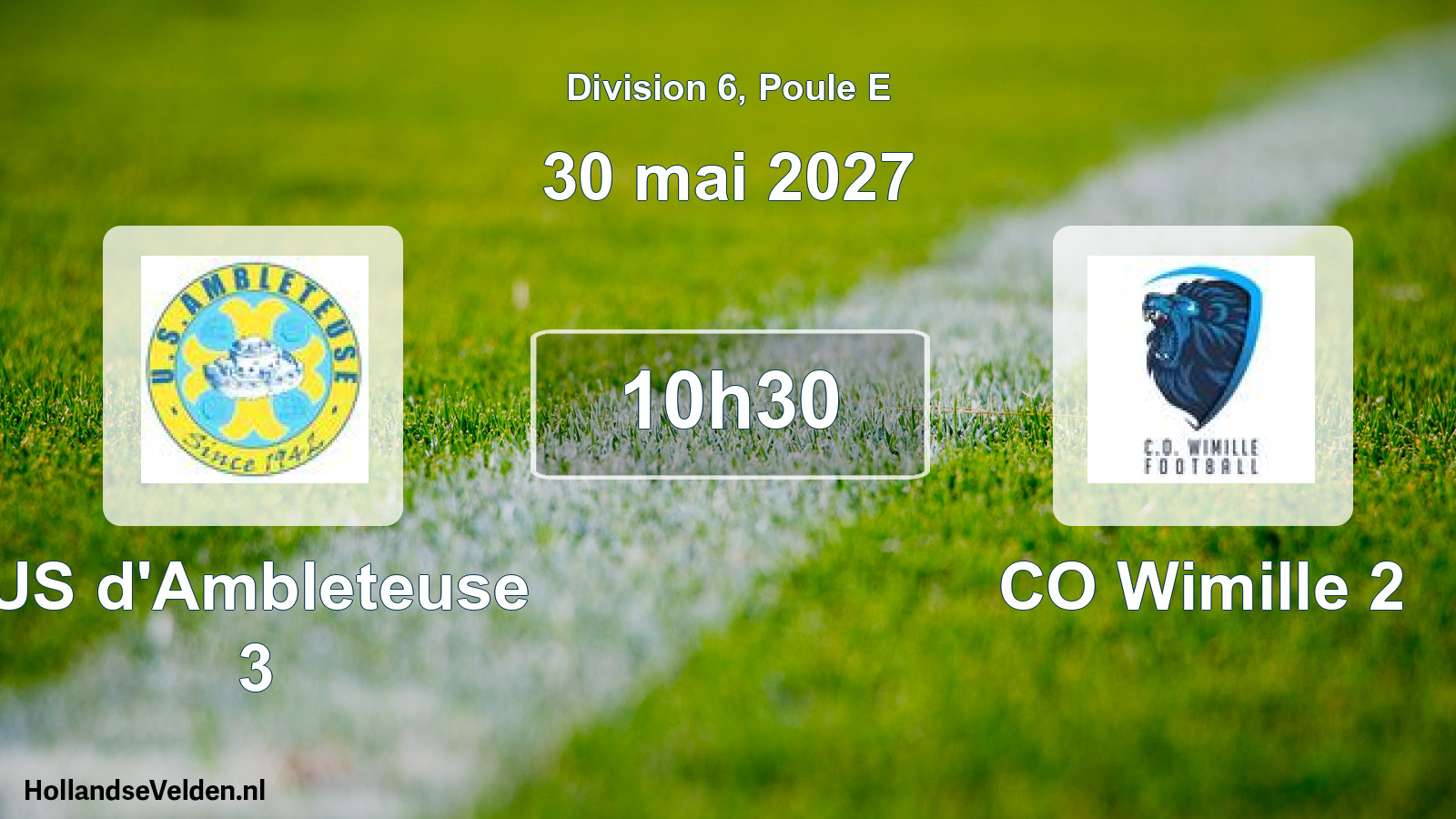 Scheduled Match: US d'Ambleteuse 3 - CO Wimille 2 (30 May 2027)