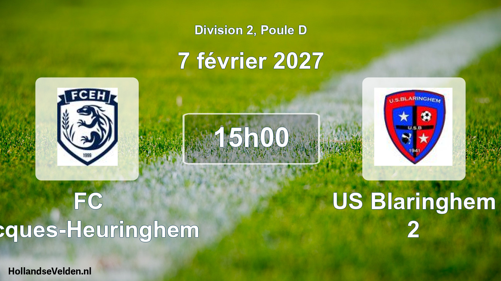 Scheduled Match: FC Ecques-Heuringhem - US Blaringhem 2 (7 February 2027)