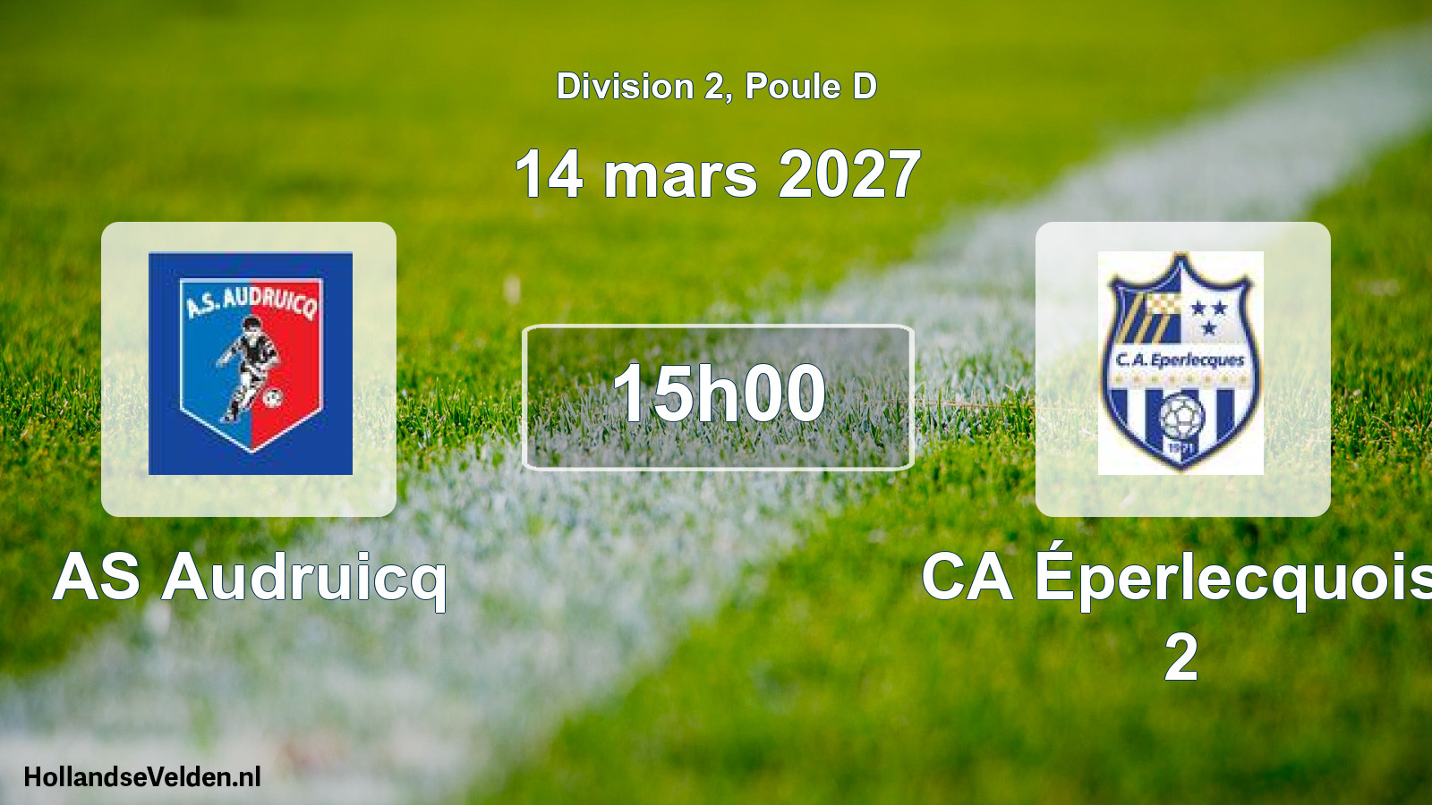 Scheduled Match: AS Audruicq - CA Éperlecquois 2 (14 March 2027)