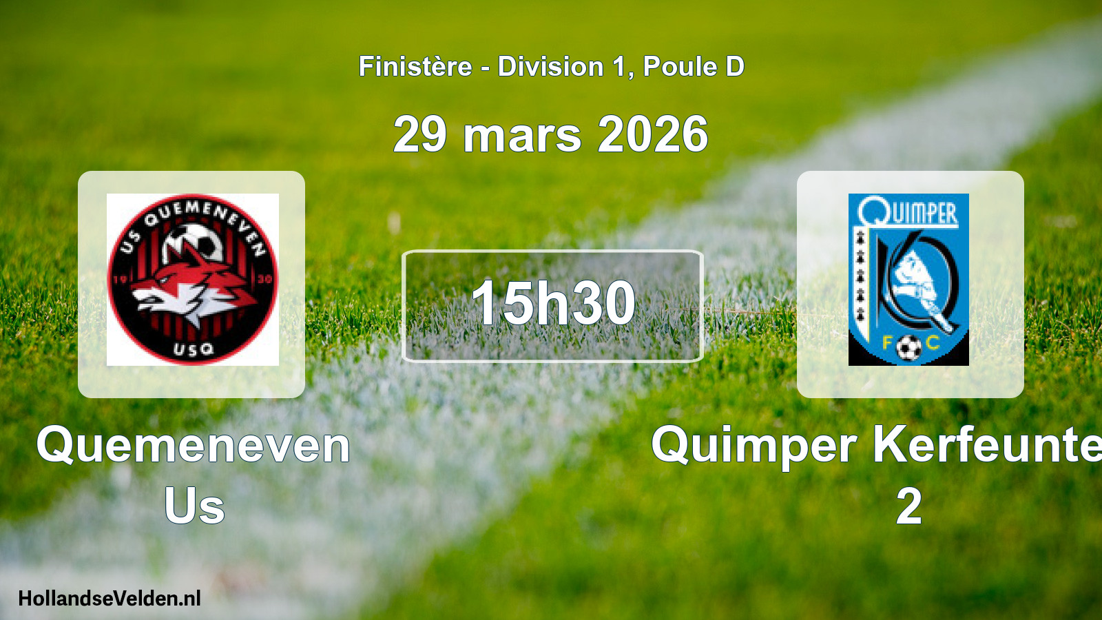 Scheduled Match: Quemeneven Us - Quimper Kerfeunteun 2 (29 March 2026)