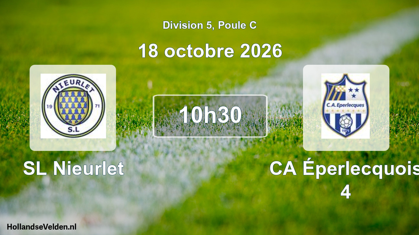 Scheduled Match: SL Nieurlet - CA Éperlecquois 4 (18 October 2026)