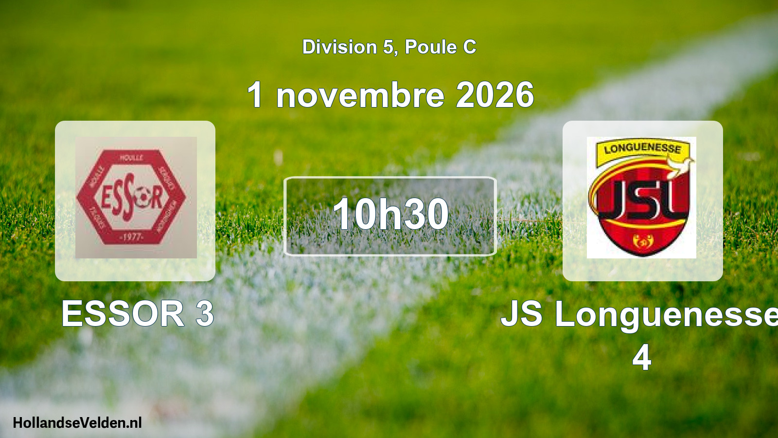 Scheduled Match: ESSOR 3 - JS Longuenesse 4 (1 November 2026)