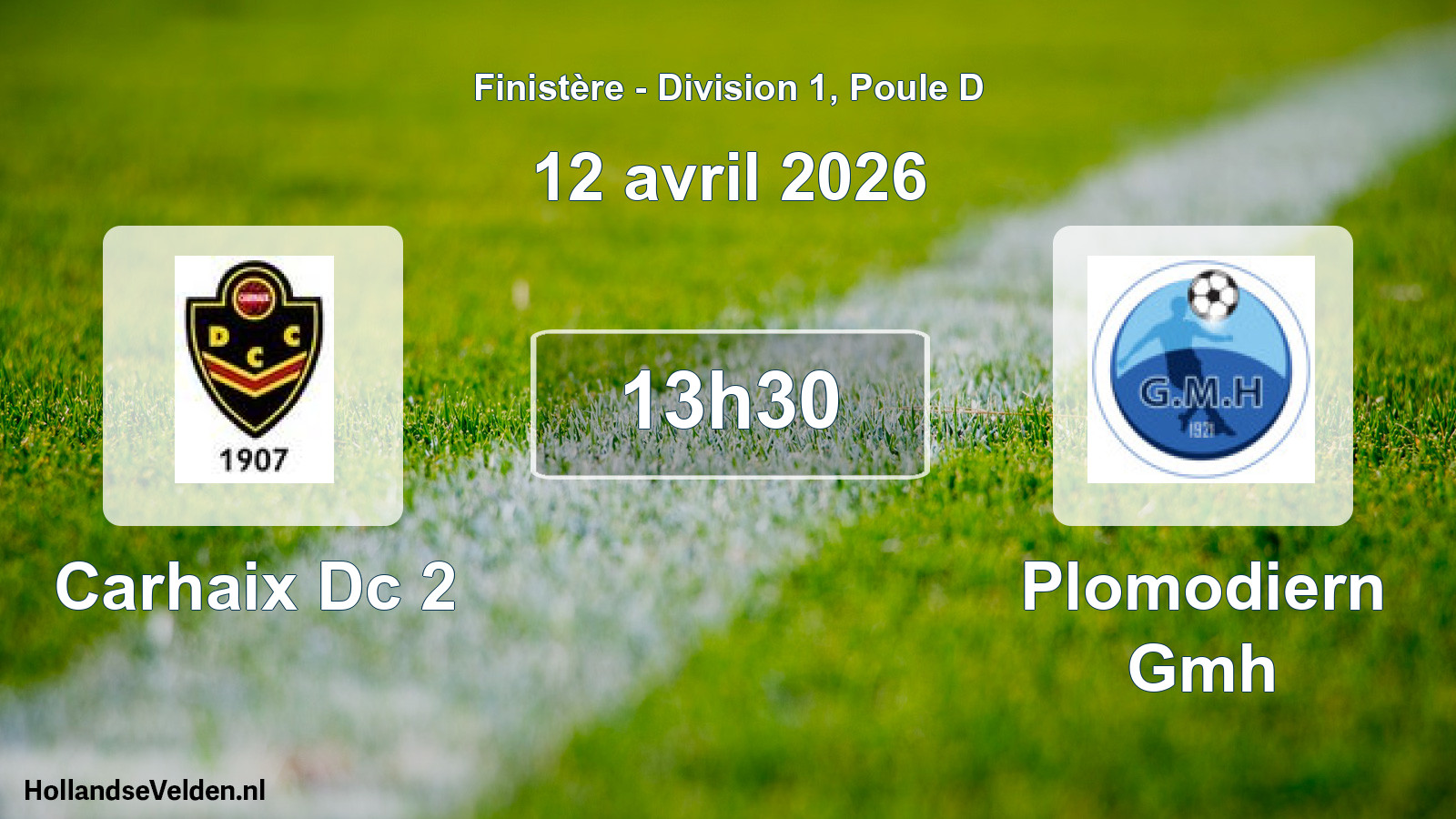 Geplande wedstrijd: Carhaix Dc 2 - Plomodiern Gmh (12 avril 2026)