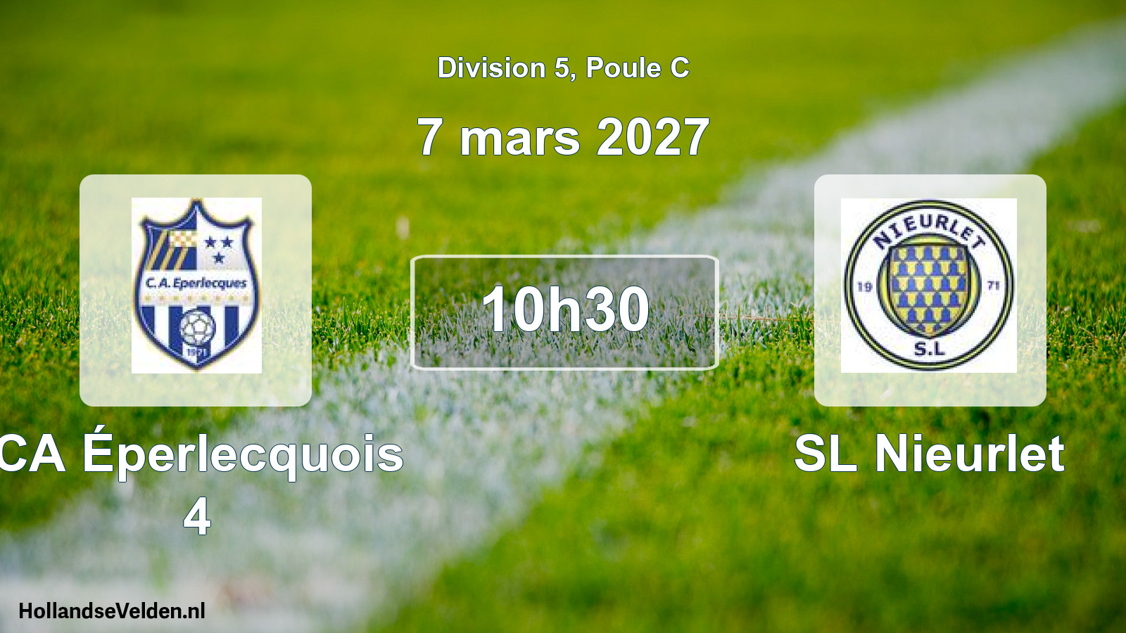 Scheduled Match: CA Éperlecquois 4 - SL Nieurlet (7 March 2027)