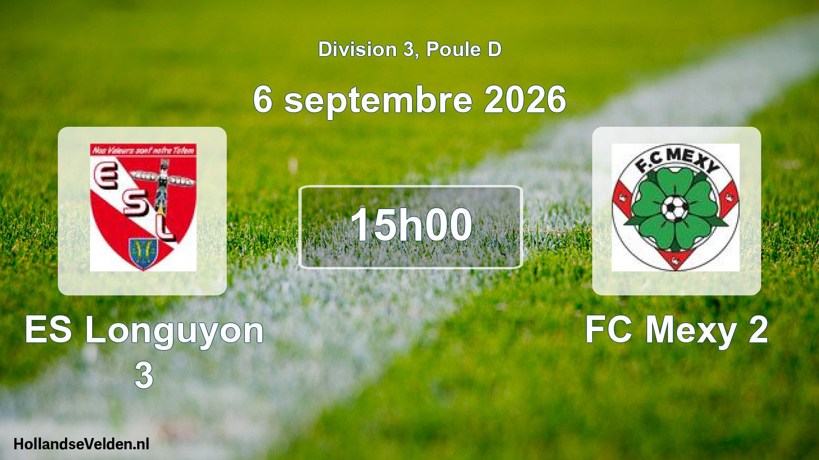 Scheduled Match: ES Longuyon 3 - FC Mexy 2 (6 September 2026)