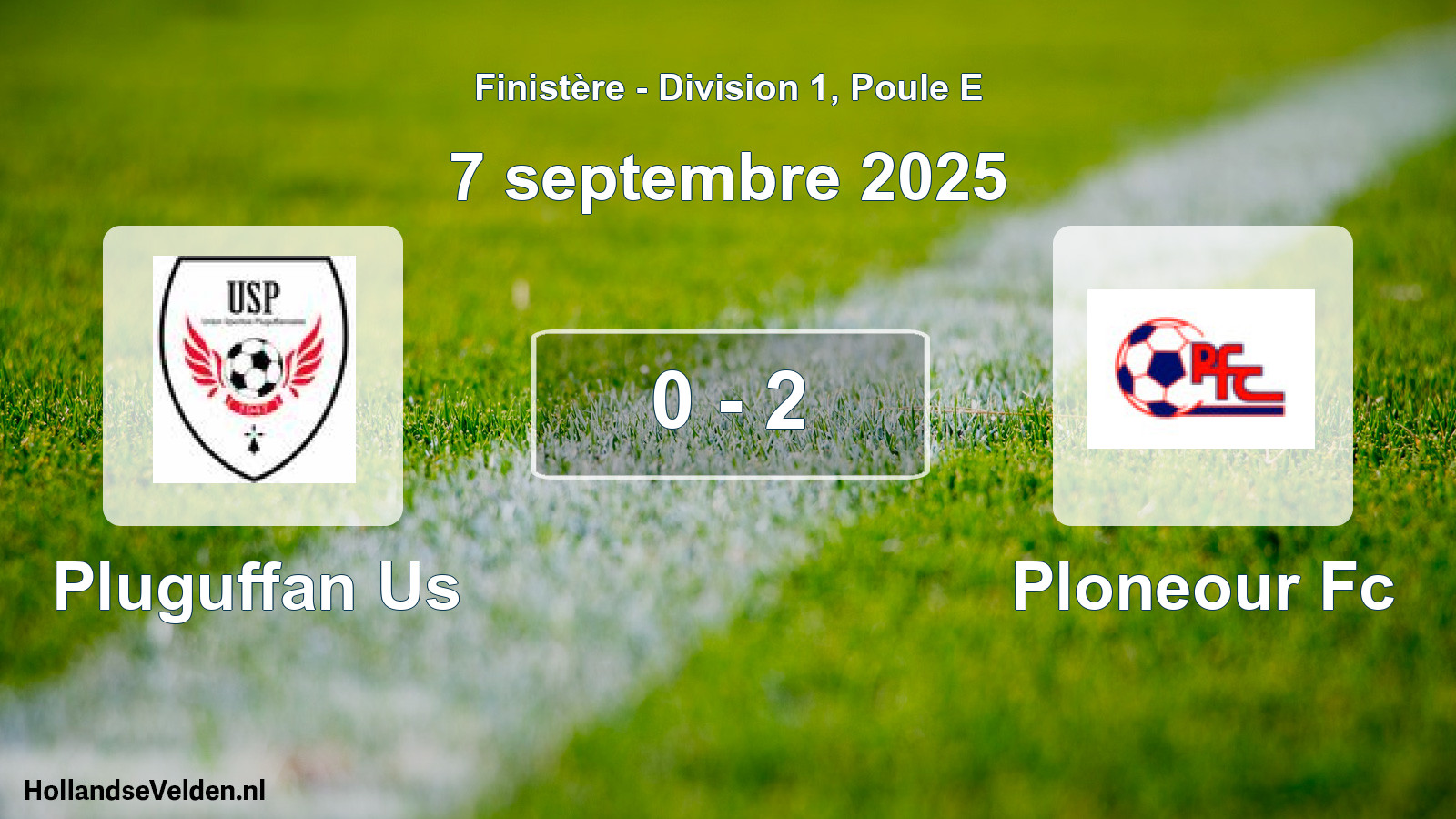 Gespeelde wedstrijd: Pluguffan Us - Ploneour Fc 0 - 2 (7 septembre 2025)