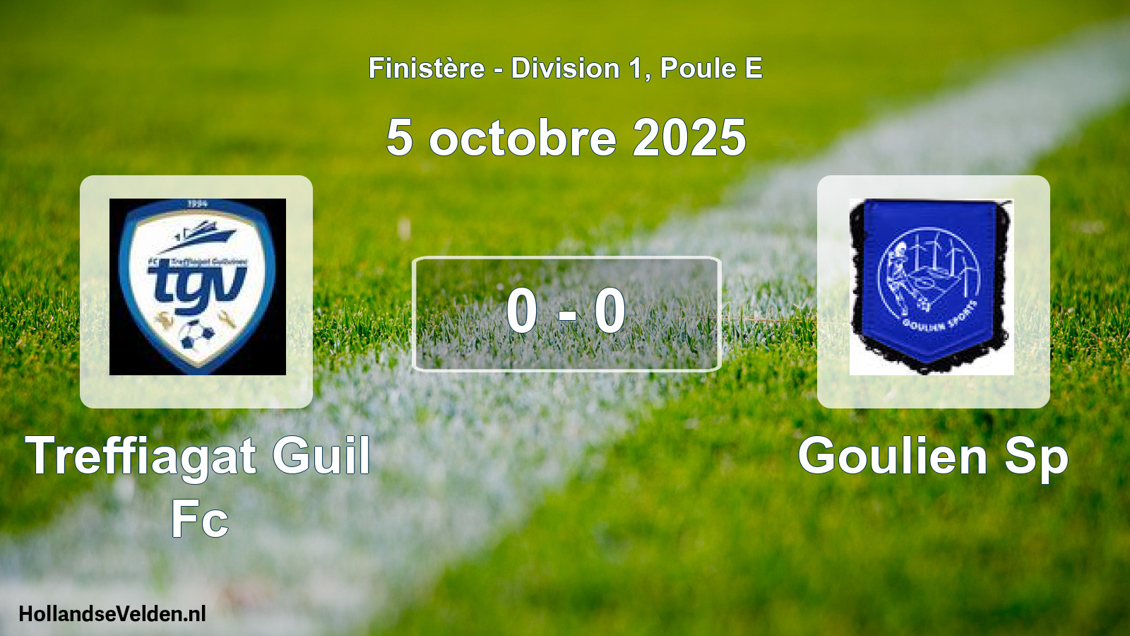 Total number of matches played: Treffiagat Guil Fc - Goulien Sp 0 - 0 (5 October 2025)