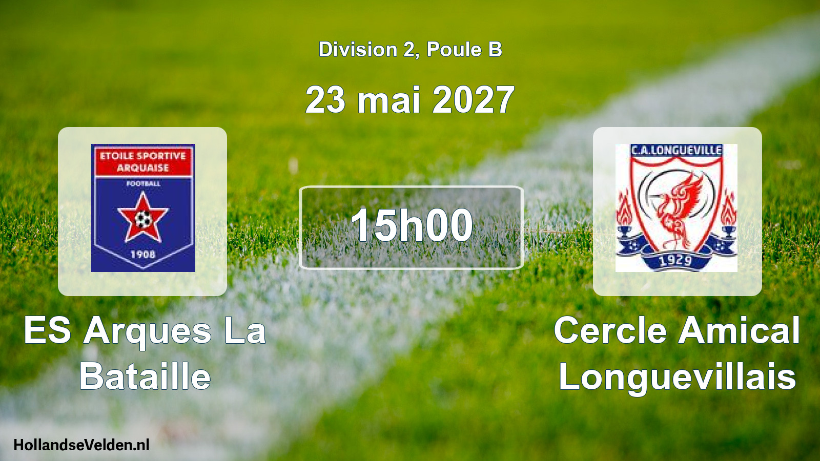 Scheduled Match: ES Arques La Bataille - Cercle Amical Longuevillais (23 May 2027)
