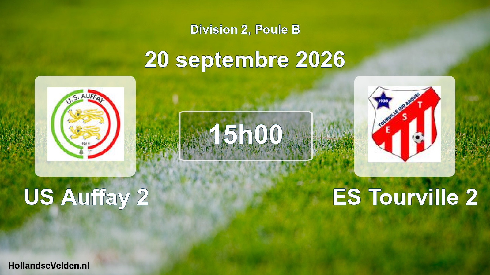 Geplande wedstrijd: US Auffay 2 - ES Tourville 2 (20 september 2026)