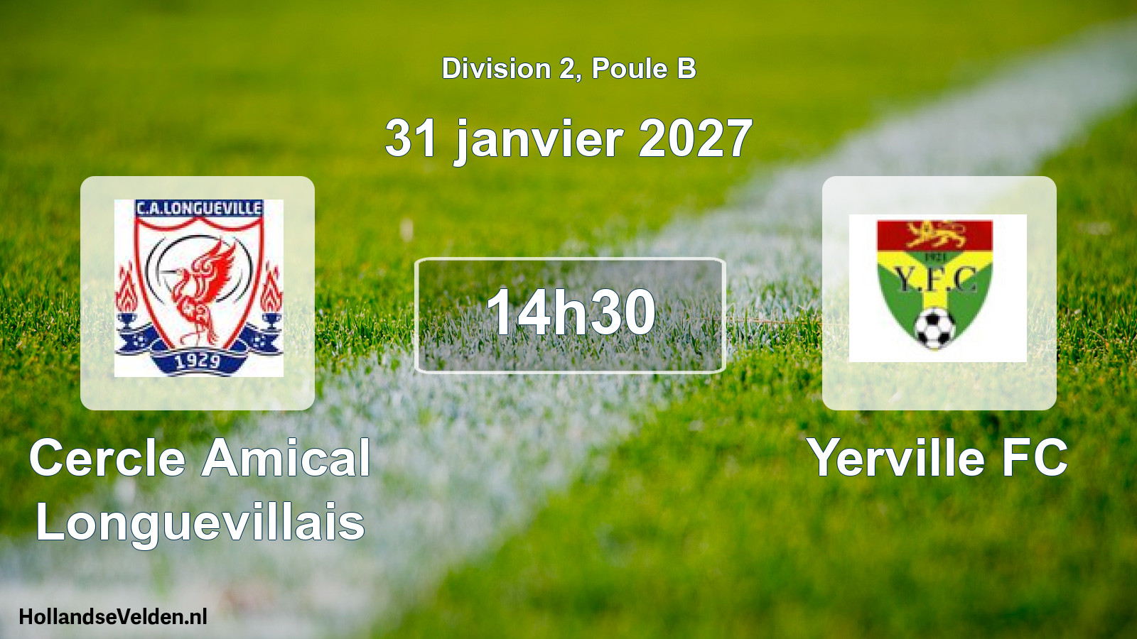 Geplande wedstrijd: Cercle Amical Longuevillais - Yerville FC (31 januari 2027)