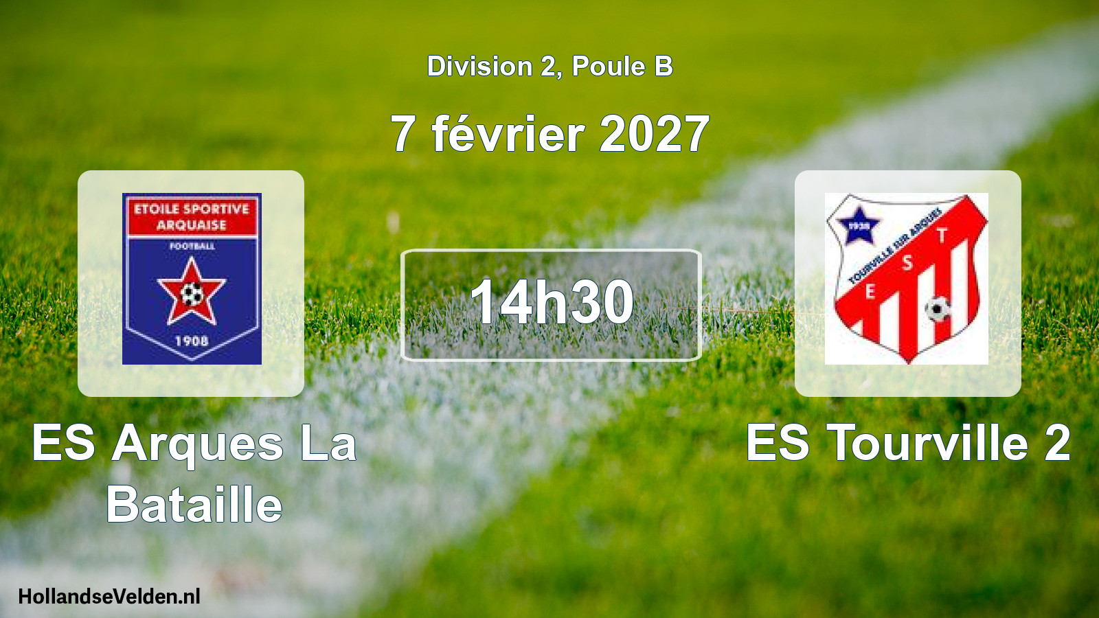 Geplande wedstrijd: ES Arques La Bataille - ES Tourville 2 (7 februari 2027)