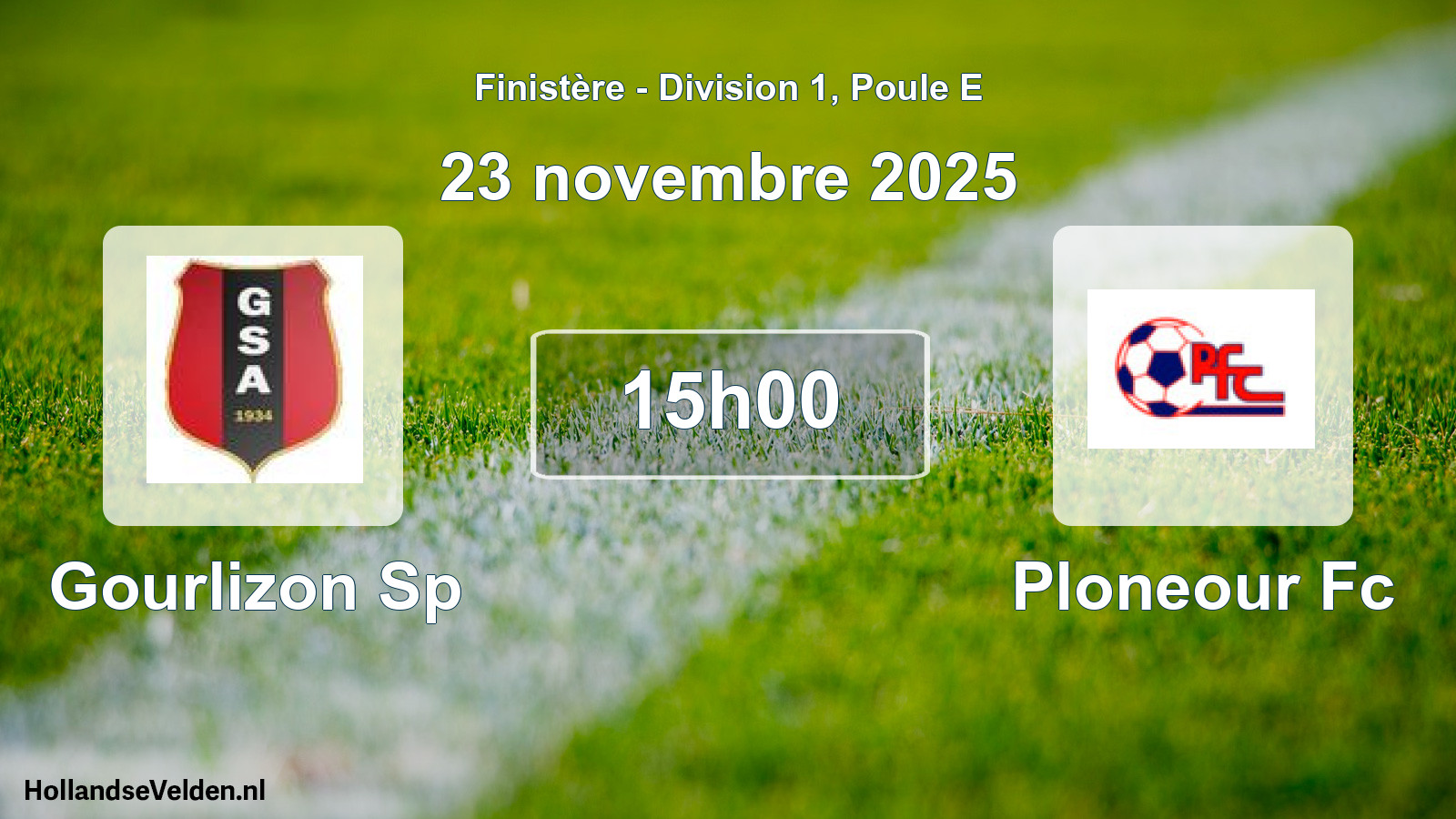 Scheduled Match: Gourlizon Sp - Ploneour Fc (23 November 2025)