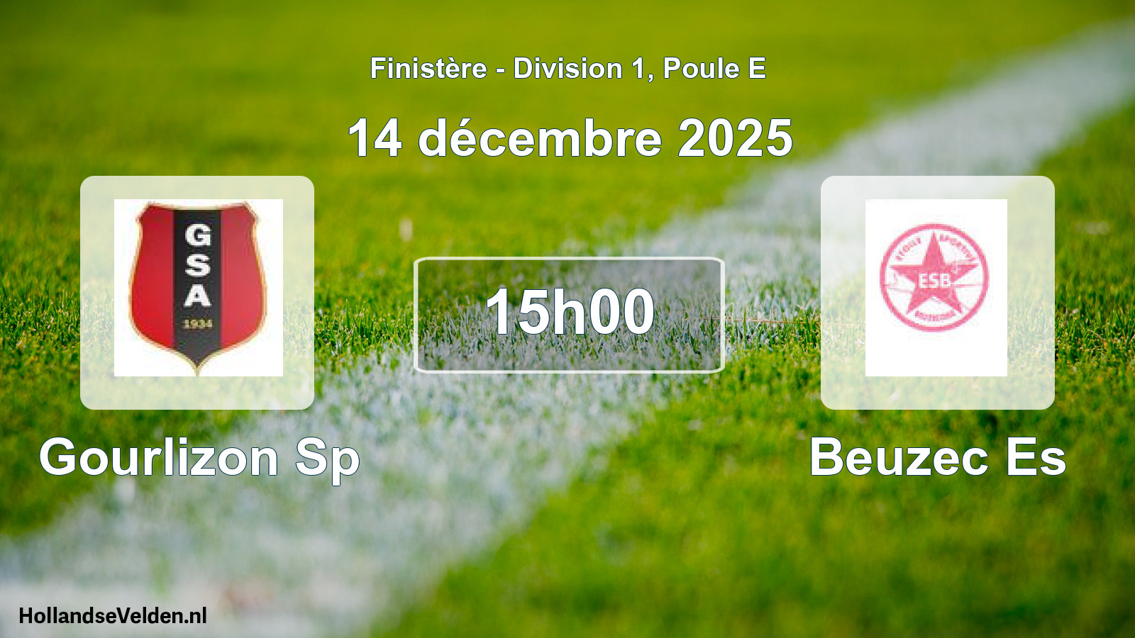 Scheduled Match: Gourlizon Sp - Beuzec Es (14 December 2025)