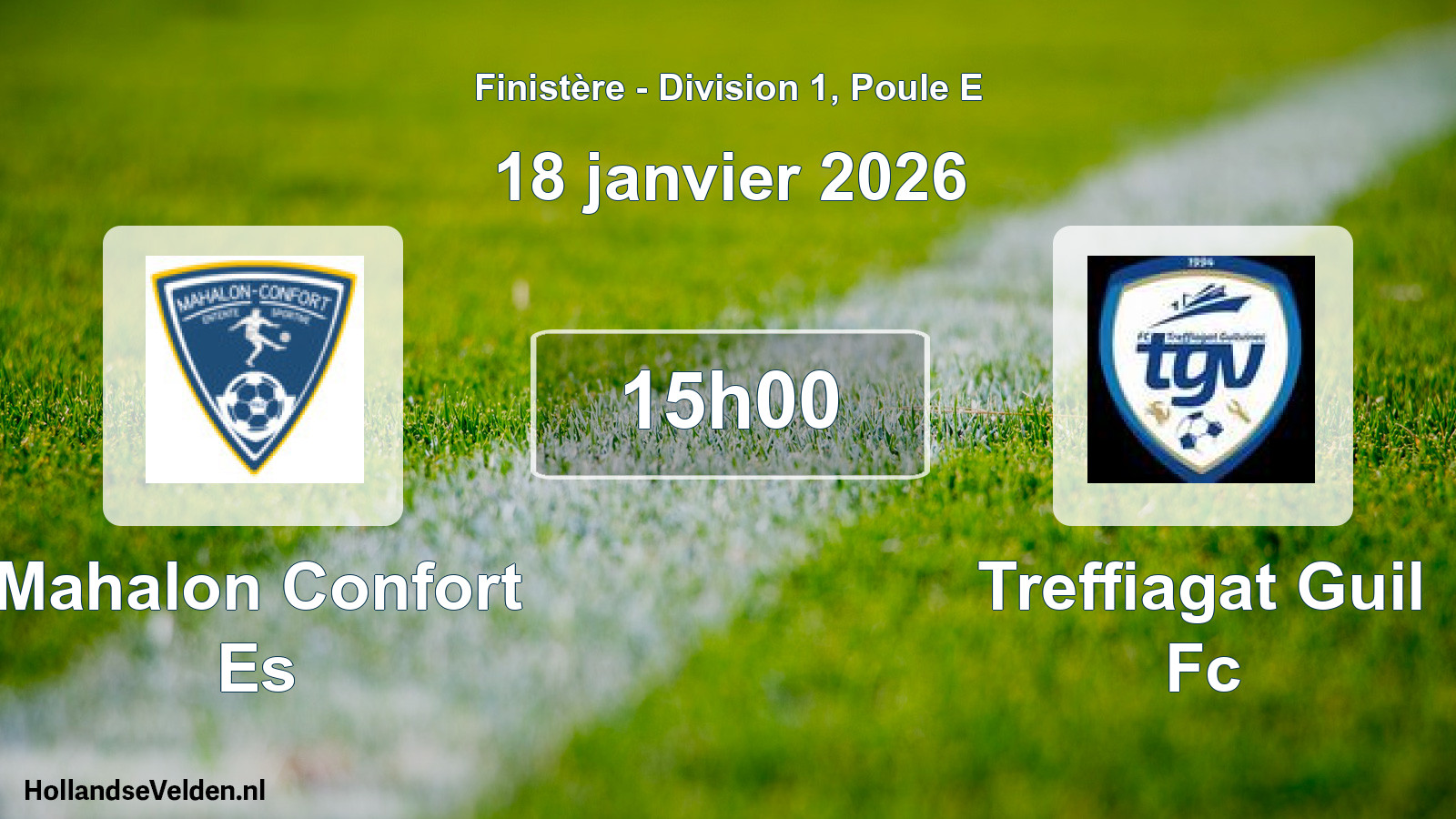 Scheduled Match: Mahalon Confort Es - Treffiagat Guil Fc (18 January 2026)