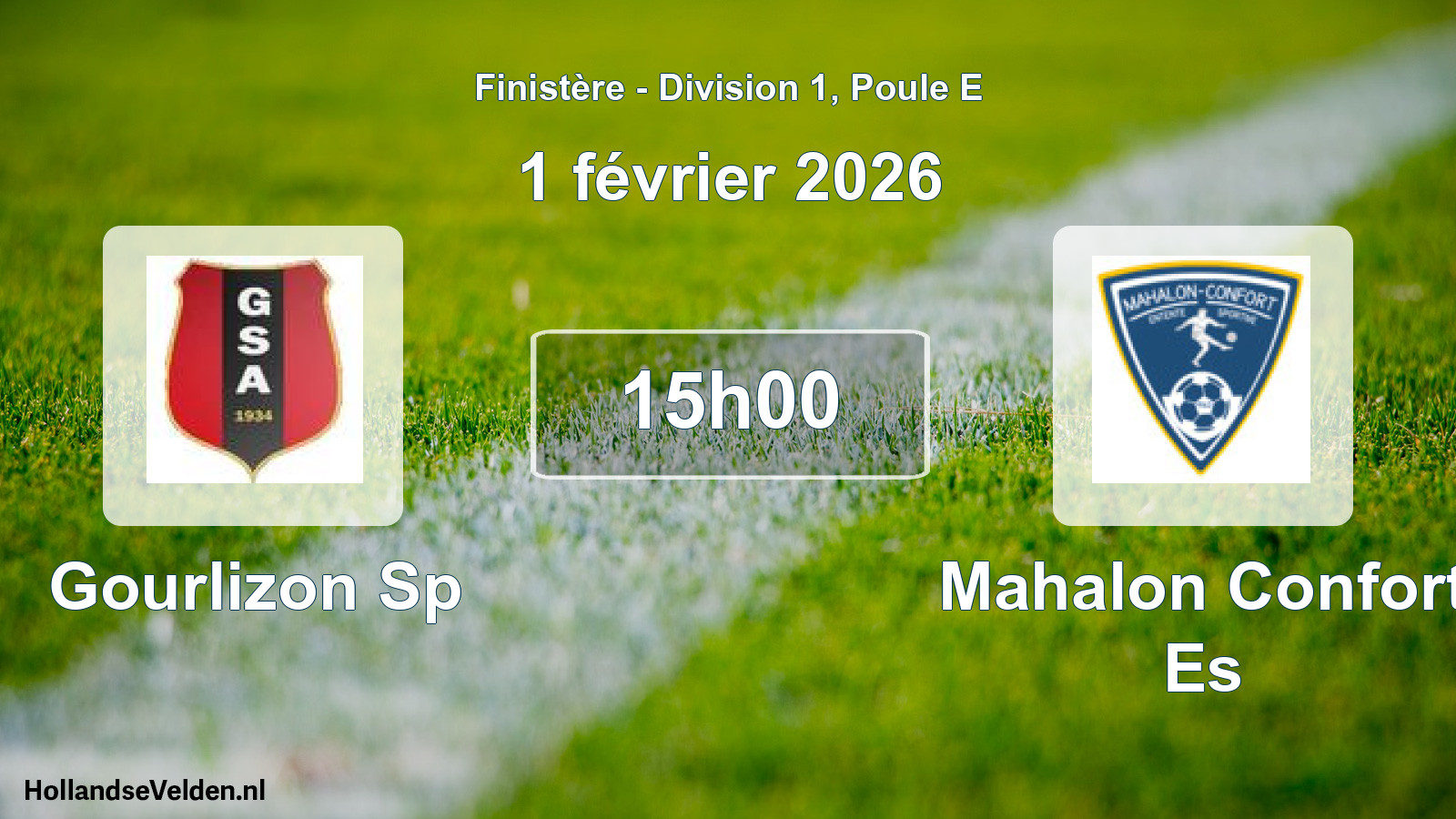 Scheduled Match: Gourlizon Sp - Mahalon Confort Es (1 February 2026)