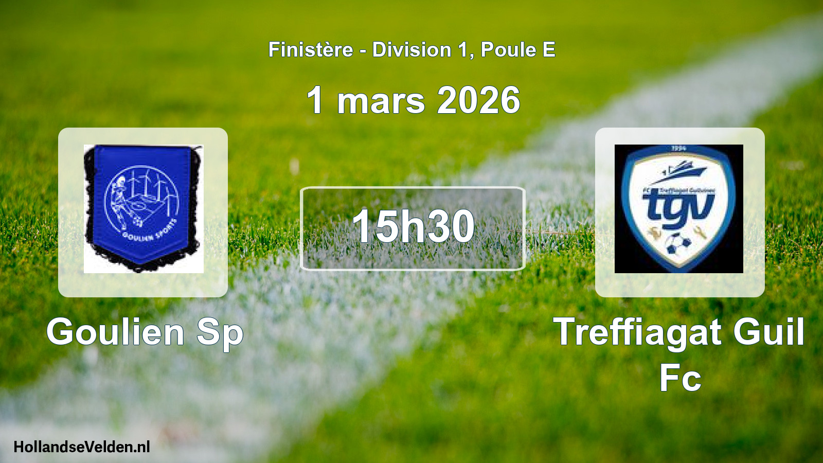 Geplande wedstrijd: Goulien Sp - Treffiagat Guil Fc (1 maart 2026)