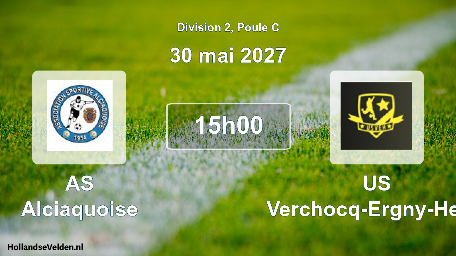 Match programmé: AS Alciaquoise - US Verchocq-Ergny-Herly (30 mai 2027)
