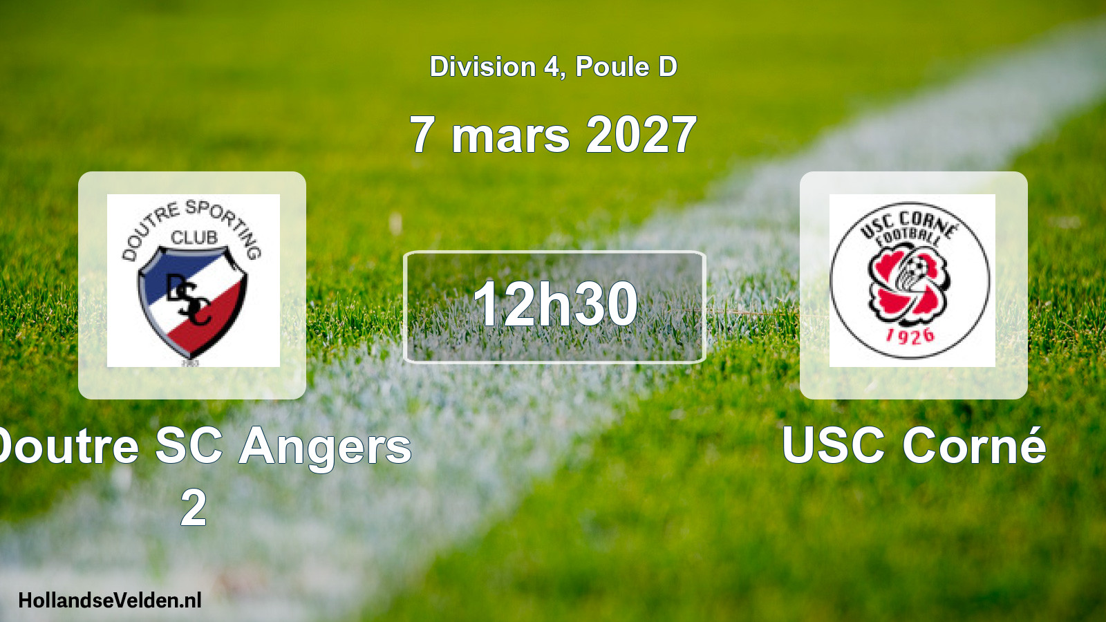 Scheduled Match: Doutre SC Angers 2 - USC Corné (7 March 2027)