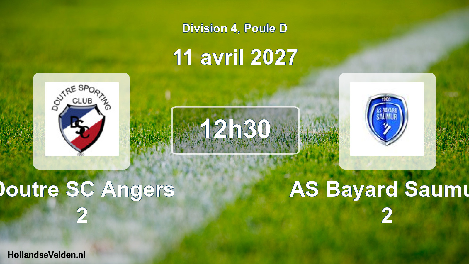 Scheduled Match: Doutre SC Angers 2 - AS Bayard Saumur 2 (11 April 2027)