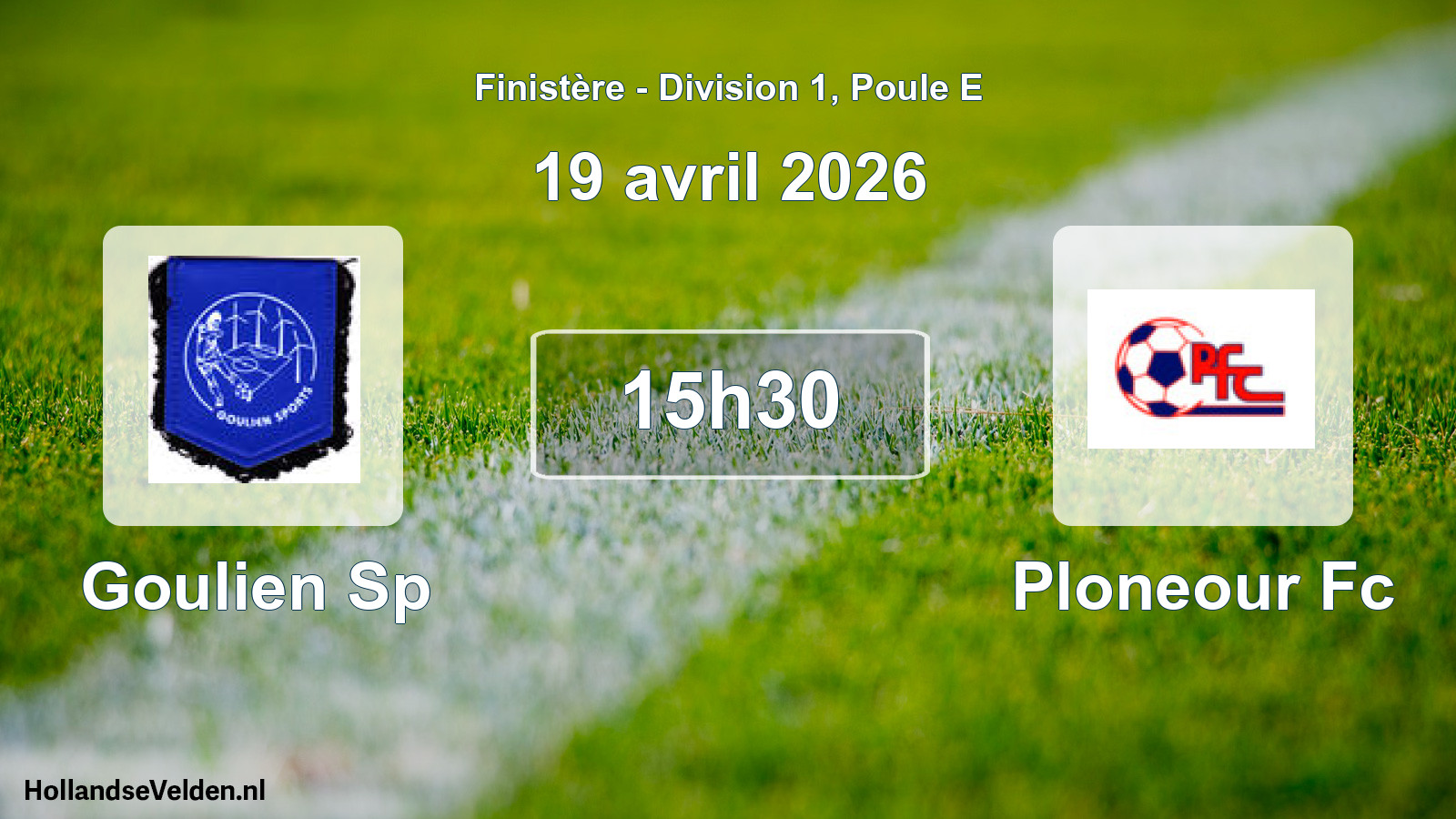 Scheduled Match: Goulien Sp - Ploneour Fc (19 April 2026)