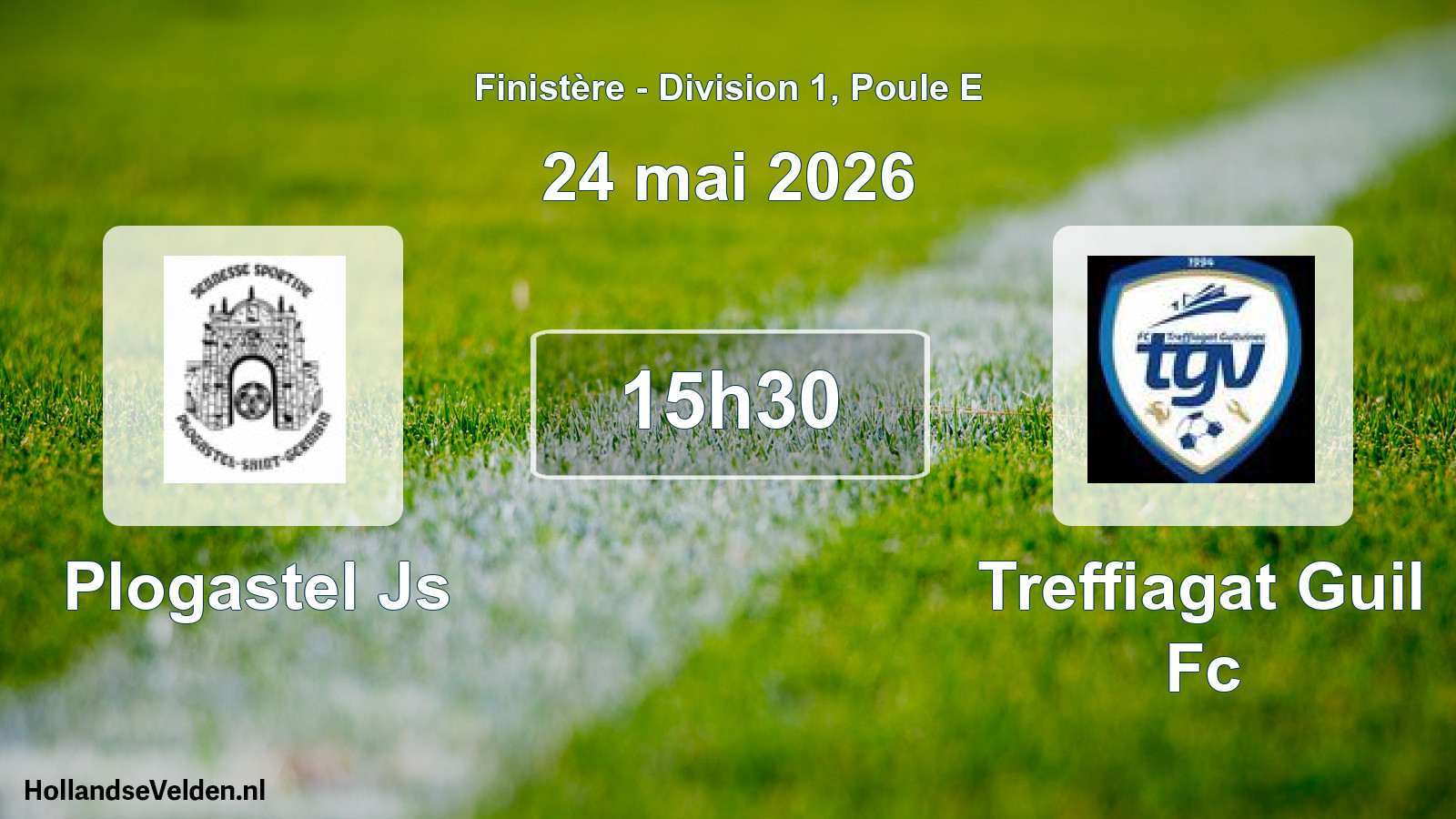 Geplande wedstrijd: Plogastel Js - Treffiagat Guil Fc (24 mei 2026)