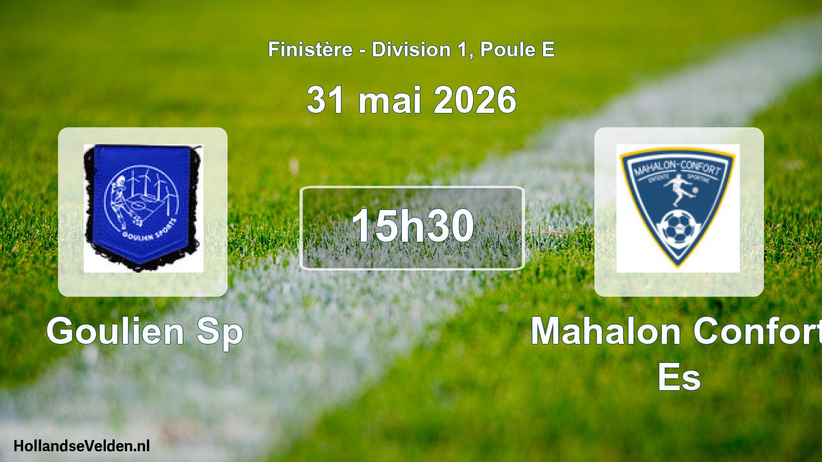 Scheduled Match: Goulien Sp - Mahalon Confort Es (31 May 2026)