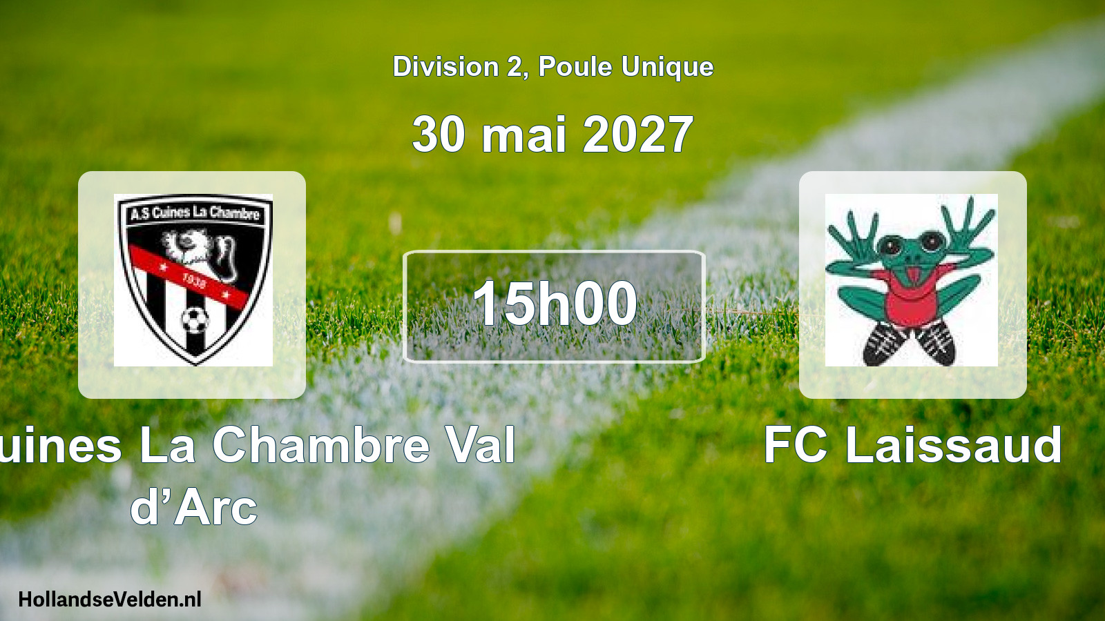 Match programmé: AS Cuines La Chambre Val d’Arc - FC Laissaud (30 mai 2027)
