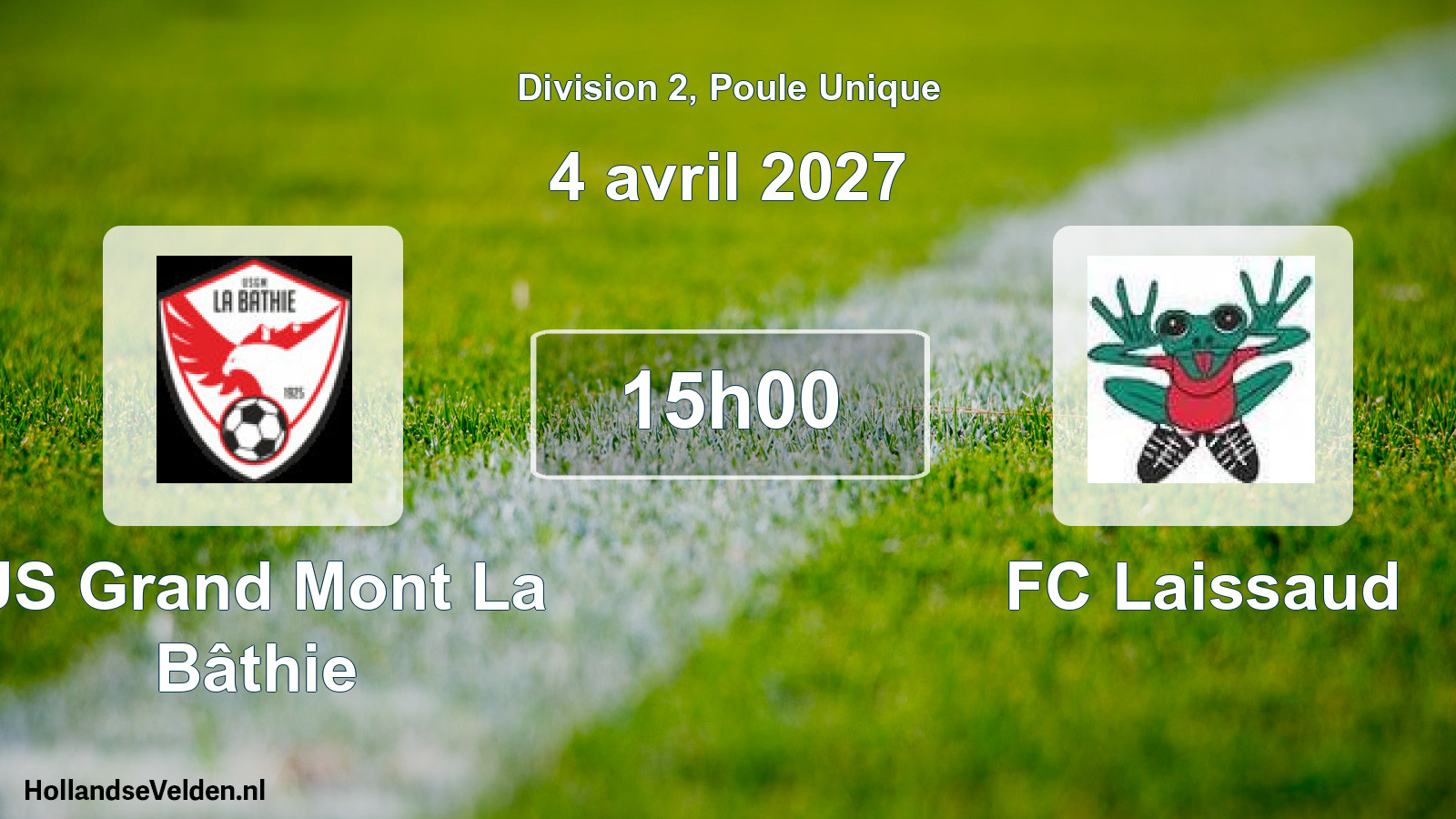 Match programmé: US Grand Mont La Bâthie - FC Laissaud (4 avril 2027)