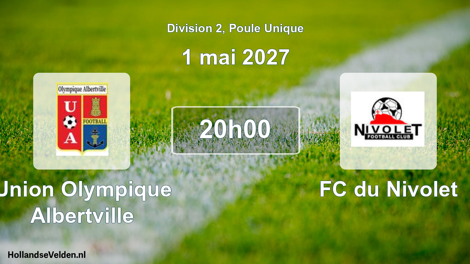 Match programmé: Union Olympique Albertville - FC du Nivolet (1 mai 2027)